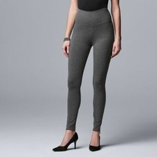 Simply Vera Vera Wang Heather Gray Live-In High Rise Legging - Size S/M NWT