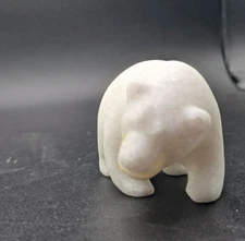 Canada carved white marble polar bear