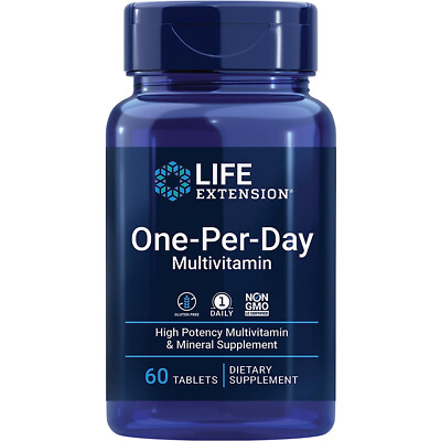 Life Extension One-Per-Day Multivitamin, 60 Tablets