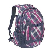 Dakine GIRLS MISSION 25L Navy Vivienne Plaid Skateboard Carry Laptop Backpack