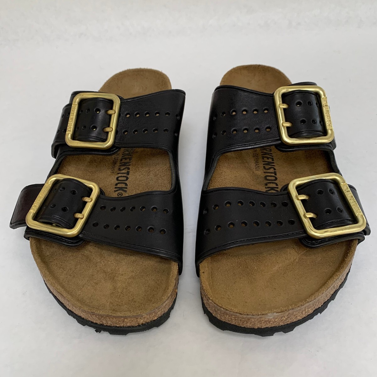 【わん】Birkenstock Arizona Bold Gap ブラック Arizona Bold Leather in Color Black | BIRKENSTOCK US