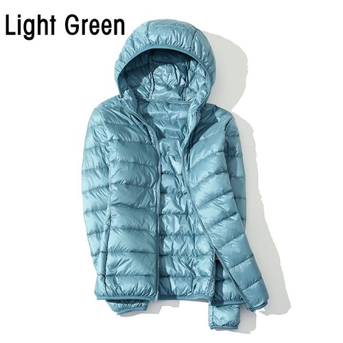 Women's Duck Down Coat Jacket Windproof Warm Hooded Autumn Light Casual - Picture 65 of 88