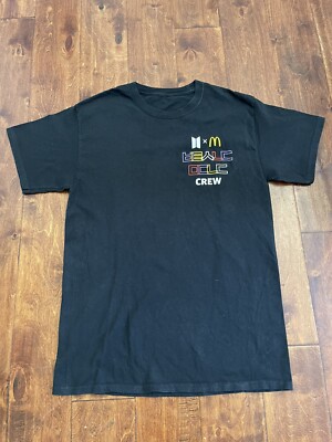 BTS×McDonald's マクドナルドコラボ Tシャツ ブラック Mサイズ McDonalds x BTS Crew Work Black T-Shirt Size: Small | eBay