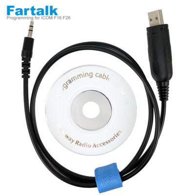 USB Programming Cable for ICOM Radio IC-F16 F26 A110 IC-V8 V80 IC-F3 IC-F4 F3026