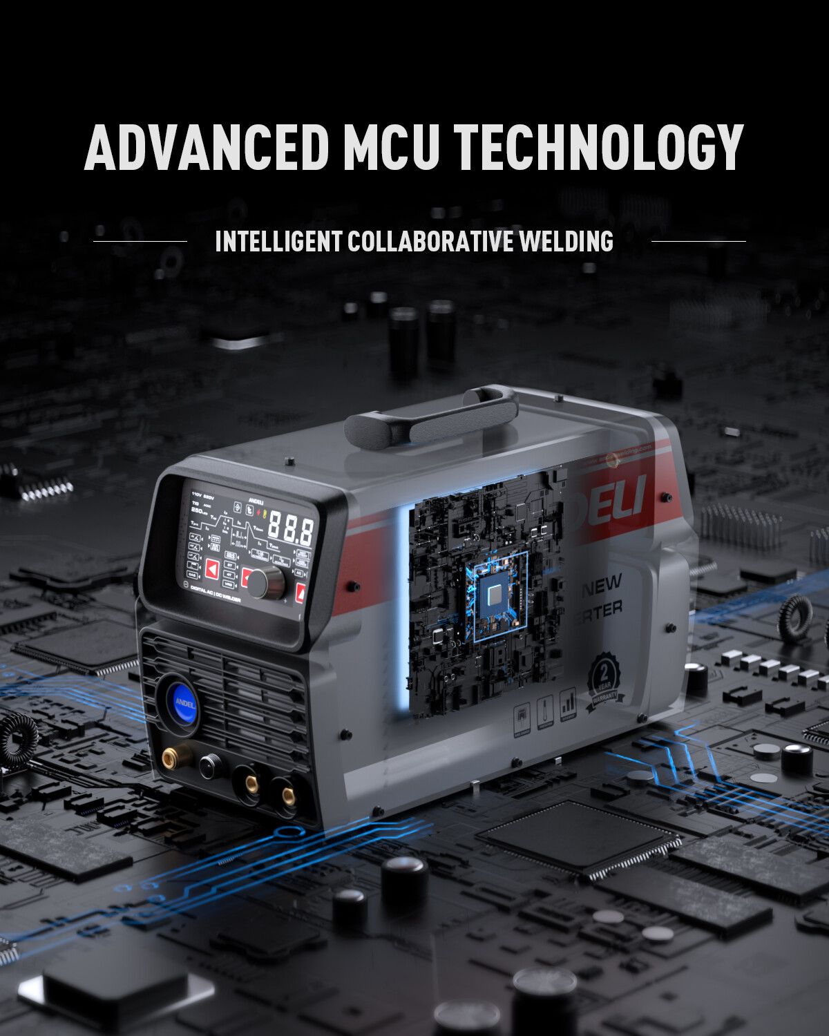 HF TIG/LIFT TIG/MMA 3 in 1 Digital TIG Welding Machine with Foot Pedal