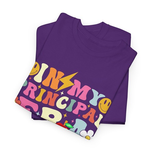 Funny Teacher Appreciation T-Shirt, Colorful Principal Era Tee, School Principal - Picture 12 of 15