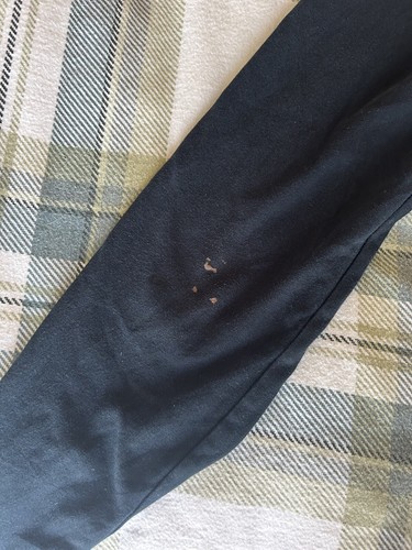 Burberry long sleeve black top with patch elbow patches - Picture 5 of 5