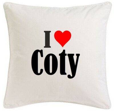 KISSENBEZUG I LOVE COTY 40CMX40CM AUS MIKROFASER