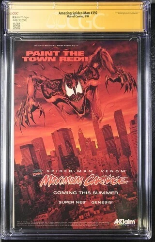 AMAZING SPIDER-MAN #392 CGC 8.5 SIGNATURE SERIES MARK BAGLEY **KEY** #50 HOMAGE - Image 2 of 3