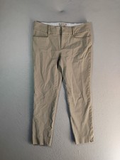 Banana Republic Womens Pants 10 Brown Khaki Jackson Fit Flat Front Ankle Chino