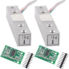 2sets 1kg Load Cell Weight Sensor HX711 Weighing Sensor DualChannel 24 Bit ...