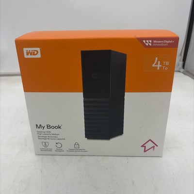 WD My Book 4TB Desktop External Hard Drive - WDBBGB0040HBK-NEWM - BRAND NEW