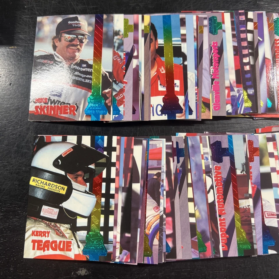 1995 Finish Line Racing NASCAR Super Series Trucks Rainbow Foil 80 Card Set R2 - Image 2 of 3