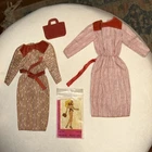 Vintage Barbie #1907 Dress/ Purse +stained Variation TLC Mattel