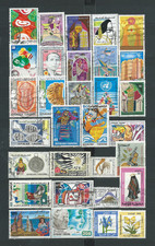 2 ) TUNISIA 1981/87 : ALBUM PAGE DIFFERENT COMMEMORATIVE USED STAMPS - THEMATIC