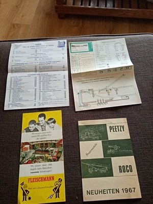  1966/1967 Lot 4 Kataloge Jouef Roco Fleischmann Zug Katalog-Zug-ho ! 