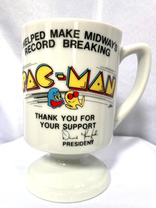 Bally Midway Pac-Man Thank You For Your Support, Employee, Ceramic Pedestal, Mug
