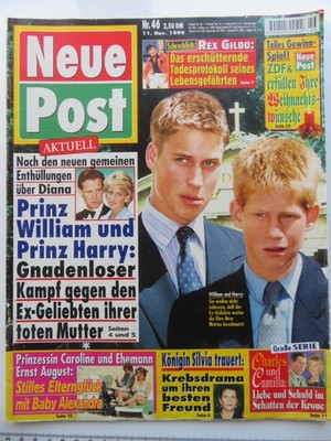 Neue Post 46/1999, James Hewitt, Rex Gildo, Jürgen Marcus, Maria Schell