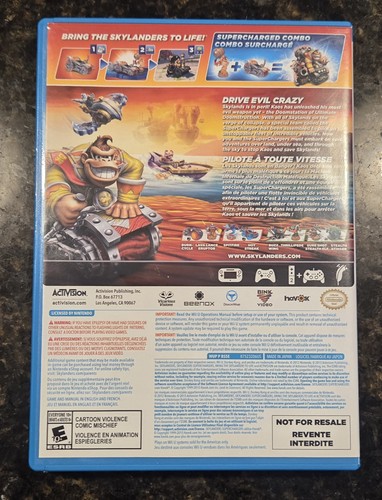 Skylanders SuperChargers Nintendo Wii U Game Great Condition
