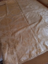 Gold Damask Jacquard Floral Tablecloth 57.5X84