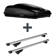 Dachbox Topbox TopBox 350 + Dachträger G3 Clop airflow für Opel Astra J P10 NEU