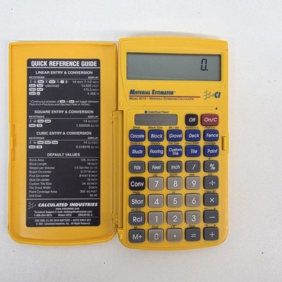 Calculated Industries Material Estimator Model 4019 Construction Calculator