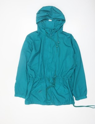 Grüner Anorakmantel Damen UK Größe M Basic Edition