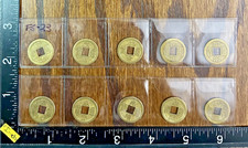 CHINESE COIN, FENG SHUI COINS, GOOD  LUCK & FORTUNE COINS, 1 SET OF 10 #FS-23