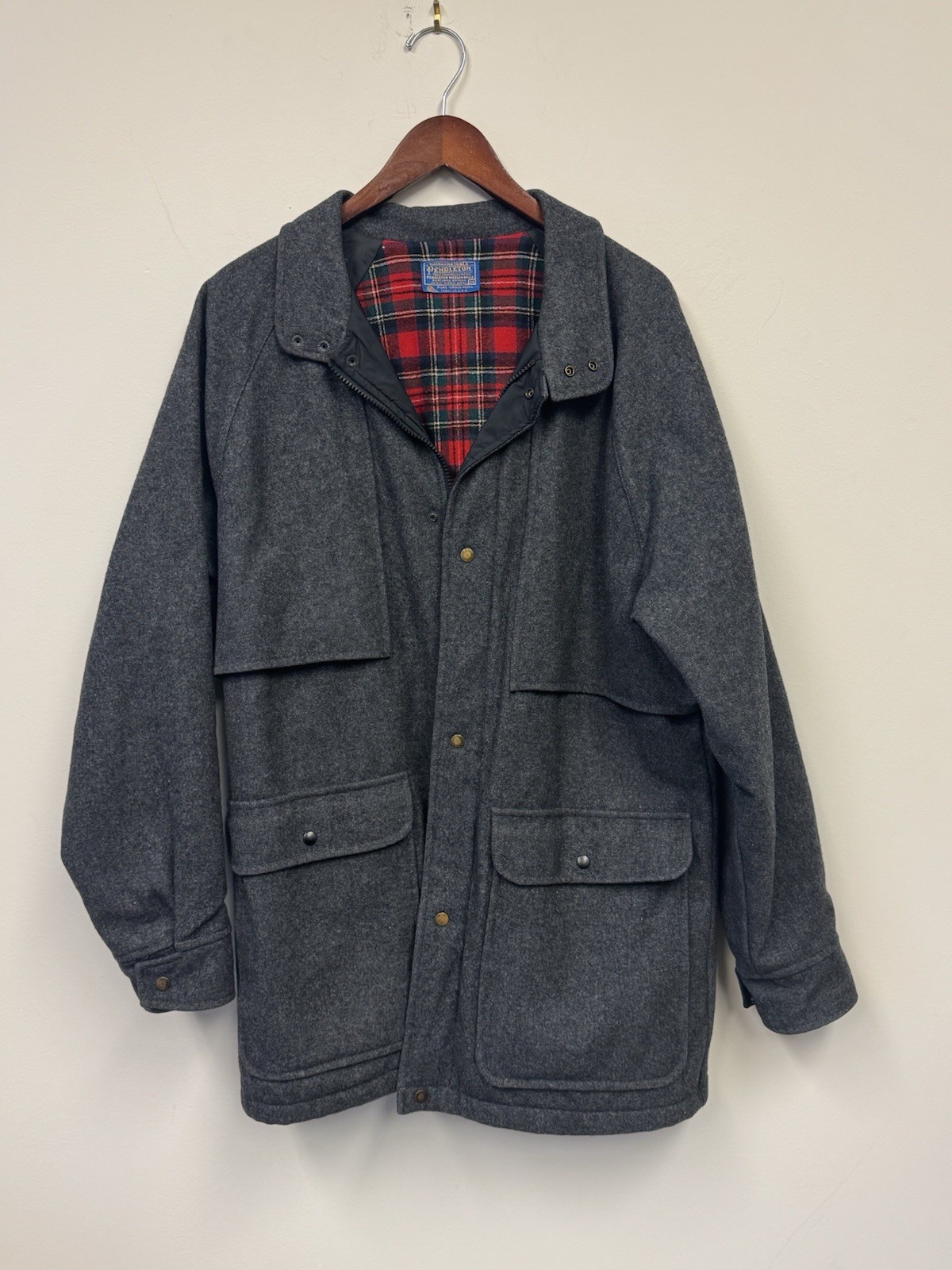 Pendleton Wool Field Jacket Gray Thinsulate 3M Pl… - image 1