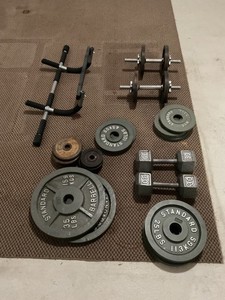 weight set dumbells used
