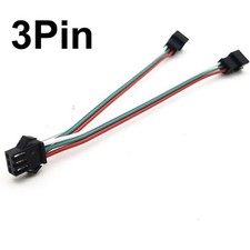1 Female to 2 Male 3pin 4pin 5pin JST SM Connector Splitter Cable for LED Strip