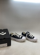 Converse Chuck Taylor All Star Lugged Ox Black White Platform Women's Size 6