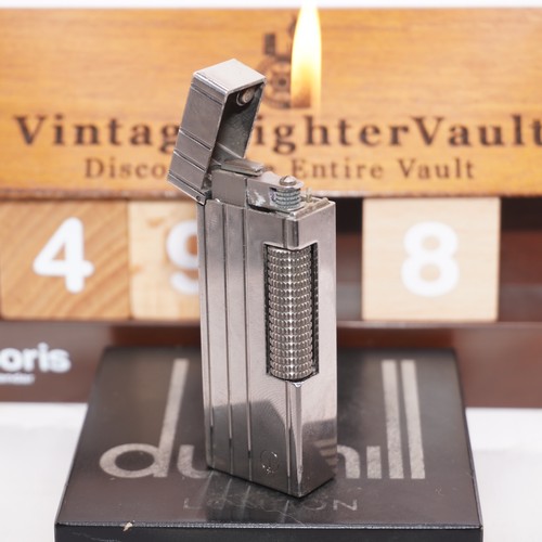 Dunhill Lighter Palladium 4 LINE Pattern _Ultrasonically Cleaned_Working