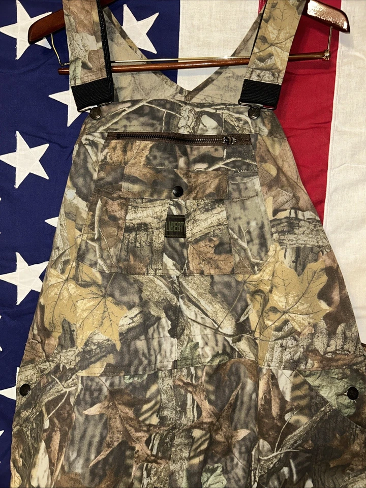 ADVANTAGE TIMBER Bill Jordan LIBERTY Camo Bib Overalls Bibs 46 Regular - NWT - Image 2 of 4