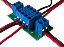 Power Distribution Board DC, DCC and AC Wiring 2 channel 6 way paired connector