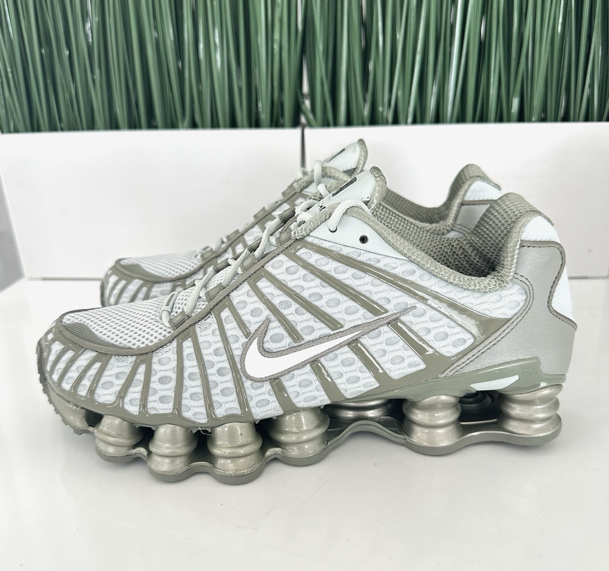 Nike Shox TL NBY Silver Light Green AR3566-006 Womens Size 10.5