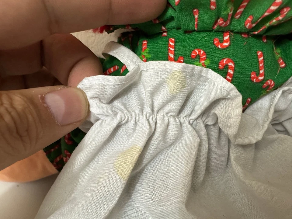 Playskool Raggedy Ann Doll Christmas Candy Cane Dress 17 Inch - Image 3 of 4