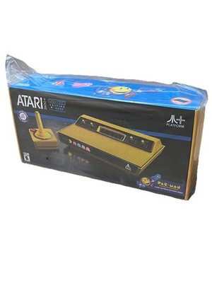 2025 Atari 2600+ PAC-MAN Edition Console Wireless Joystick Yellow +Power Adapter