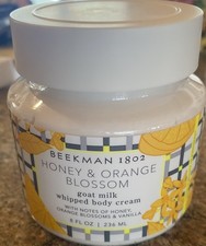 BEEKMAN 1802  PURE GOAT MILK WHIPPED BODY CREAM  HONEY  ORANGE BLOSSOM