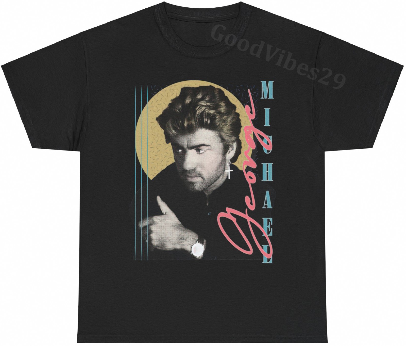 George Michael Tribute 90s Vintage Music Fan Gift T-Shirt S-5XL Men Women Unisex