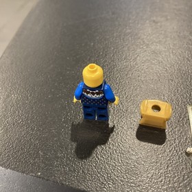 LEGO Minifigure CAS425  CROWN KING Castle Fantasy Era  7078 + Chrome Gold Sword