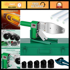 110V Plastic Pipe Welder, PP-R Welding Machine with 6 Die Heads for Plumbing