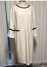 Calvin Klein white Long Sleeve Dress size 22W never worn please see pictures