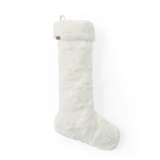Koolaburra by UGG Clove Stocking White Faux Fur Christmas Holiday NWT NEW