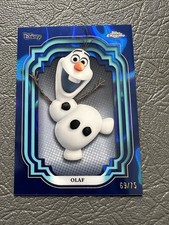 2024 Disney Topps Chrome Olaf From Frozen Blue Lava /75