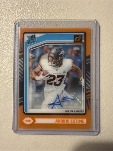 2024 Panini Clearly Donruss - Rated Rookie Audric Estime #93 Orange...