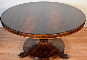 1840s Antique English Victorian Rosewood Tilt top table / Center table
