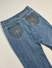 Vintage Pepe Jeans Style Trashy Y2K Jeans Sz 12P Ed Hardy Style McBling Scene