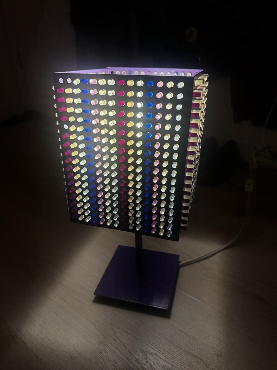 Vintage MCM Lite Brite Metal Table/Desk Lamp | Groovy Retro 70s