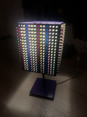 Vintage MCM Lite Brite Metal Table/Desk Lamp | Groovy Retro 70s
